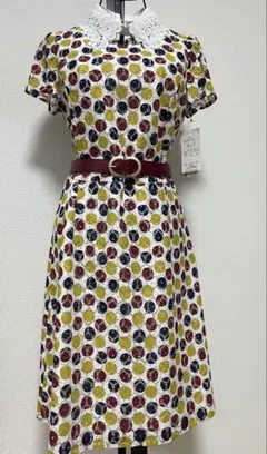 未使用タグ付き ワンピース 昭和レトロ調　平成レトロ