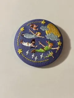 ディズニーキャラクター刺繍缶バッジ ピーターパン