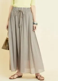 ビューティ＆ユース　【WEB限定】by ※∴シフォンギャザーマキシスカート