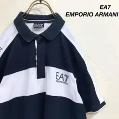 EA7 EMPORIO ARMANI アルマーニ ボーダー ポロシャツのサムネイル