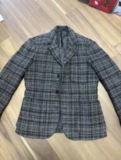 GLOBAL WORK チェック柄 テーラードジャケット M