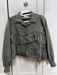 ジャケット・アウター check frill shirt blouson FEKETE check frill shirt blouson FEKETE - メルカリ