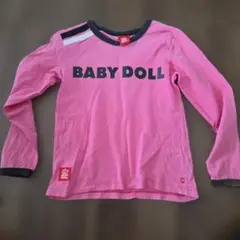 BABYDOLL 長袖Tシャツ ピンク 120cmのサムネイル