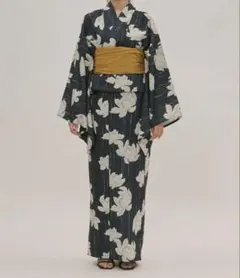 loin nuit 浴衣 蓮 ネイビー 帯 セット loin nuit 浴衣 蓮 ネイビー 帯 セット - メルカリ