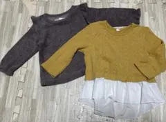 トップス長袖　80cm 女の子　2枚セット