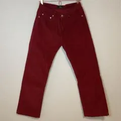 90s 日本製 A.P.C コーデュロイ ストレートパンツ レッド