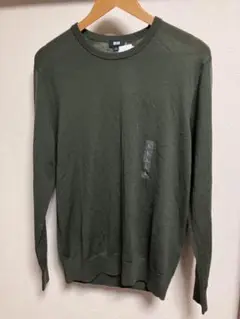 新品 ユニクロ エクストラファインメリノクルーネックセーター