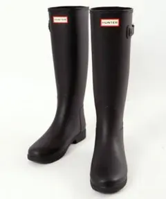 HUNTER レインブーツ UK4 約24㎝ ブラック
