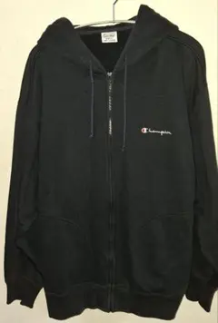 【Champion】チャンピオン ブラック フルジップ パーカー 2L