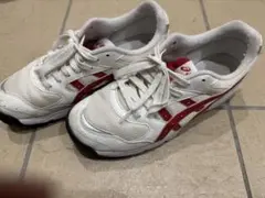 ASICS ホワイト/レッド スニーカー