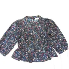 美品！w closet ブラック柄トップス フリーサイズのサムネイル