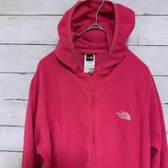 USA規格ノースフェイスフルジップパーカーブルゾン桃　レディースXL　 C-45