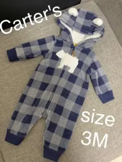 カーターズ　新生児　くま耳アウター　カバーオール ロンパース ジャンプスーツ