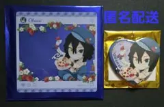 鬼滅の刃　ストロベリーフェスティバル　ハート型缶バッジ•クリアカード　伊黒小芭内