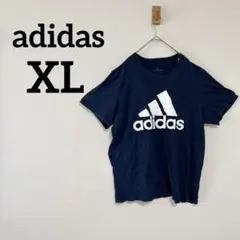 adidas 【XL】アディダス ネイビー Tシャツ 半袖 紺