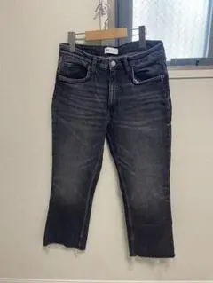 ZARA ブラックブーツカットデニム EUR 38