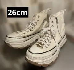 コンバース オールスター ®︎トラックウエーブ Z HI 厚底 ホワイト26cm