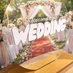 結婚式 ウェディング ウェルカムスペース ウェルカムミラー ステッカー