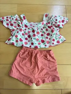 ラグマート　いちご柄 セパレート水着 120cm RAG MART