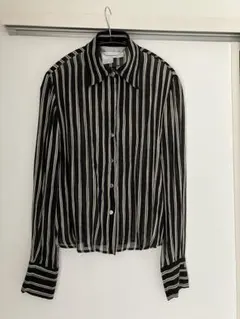 Max Mara シルクシャツブラウス　ストライプのサムネイル