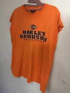 Harley-Davidson オレンジタンクトップ Tシャツ 古着
