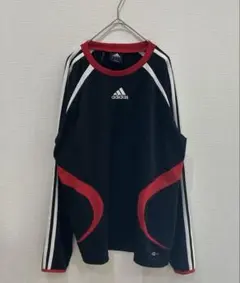 美品 サッカーシャツ／アディダス 長袖 ロングスリーブ