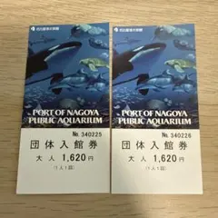 名古屋港水族館 入館券 大人2枚セットのサムネイル