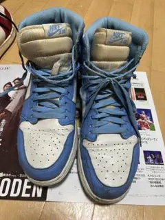 中古品！Nike Air Jordan1 UNC ブルー/ホワイト 箱なし！