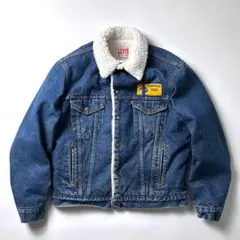 リーバイス ボアジャケット usa製 42 L デニムジャケット Levi's