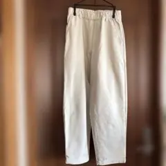 無印良品　アイボリー コーデュロイ ワイドパンツ