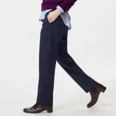 UNIQLO ユニクロ　ウォームスマートパンツ　ネイビー　L