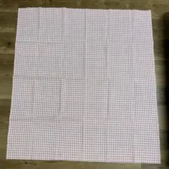 ピンク チェック柄 生地 布地 ハンドメイド