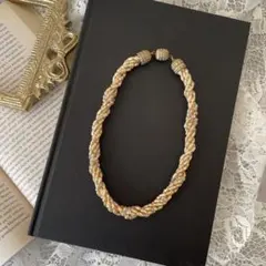 美品 ヴィンテージ ネックレス バロックパール調 スクリュー