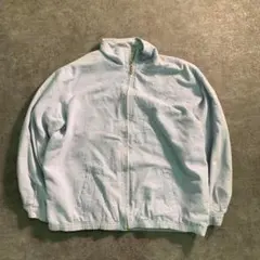 6TLA1ビーズ刺繍 ジップアップスタンドカラージャケット シルク 古着