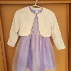 フォーマルドレス 紫色 130cm ジャケット付き