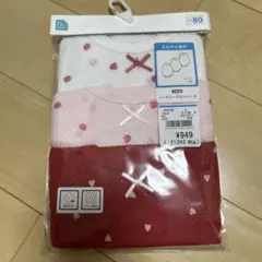 ノースリーブロンパース 3枚組 80