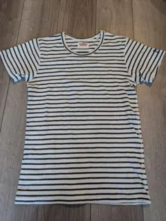 ストライプ クルーネック Tシャツ