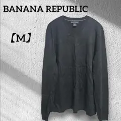 バナナリパブリック 【M】Vネック セーター ブラック ユニセックス 長袖