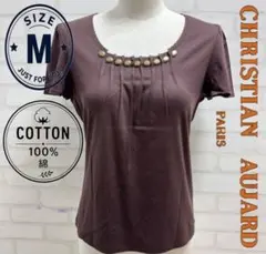 ★美品★ CHRISTIAN AUJARD 半袖 Tシャツ ブラウン Mのサムネイル