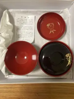 ♡新品未使用♡会津塗 漆器セット お食い初め食器