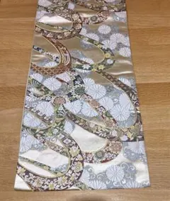 高級　袋帯　正絹 六通柄、西陣織 ゴールド フォーマル 訪問着　留袖