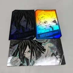 鬼滅の刃 ホロカード 箔押しステッカー 伊黒小芭内 甘露寺蜜璃