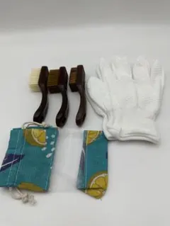 【核桃清掃セット】纳米刷、万毛刷、纳米手手袋、防湿防湿保護専用袋