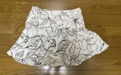 H&M フラワープリント フレアスカート