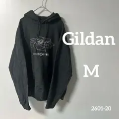 Gildan SPACE TIME パーカー Mサイズ ブラック　ユニセックスのサムネイル