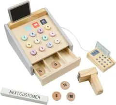 木製 レジスター セット おもちゃ 玩具