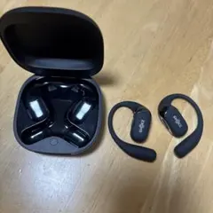 Shokz OpenFit 2 ブラック 完全ワイヤレスイヤホン 充電ケース付き