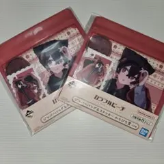 【ゆあんくん2点セット】カラフルピーチ 一番くじ ジッパーバッグ ステッカー