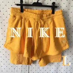 NIKEナイキUS限定インナー付きスウェットトレーニングショートパンツL
