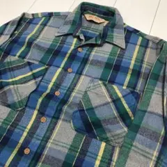 90'sビンテージ古着！アメリカ製 BIG MAC ビッグマックヘビーネルシャツ